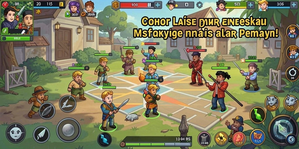 Tampilan awal game yang menarik dan intuitif.