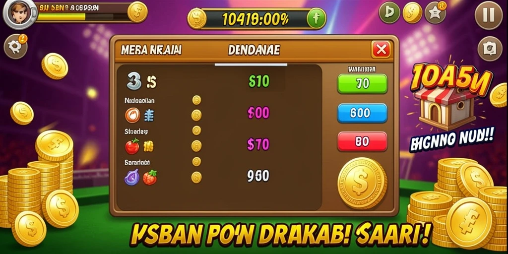 Screenshot menampilkan berbagai pilihan permainan slot.