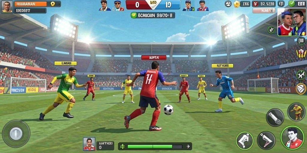 Screenshot dengan grafis yang memukau dan detail tinggi.