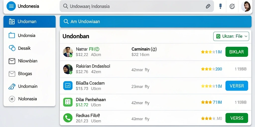 Tampilan antarmuka yang bersih dan mudah dinavigasi.